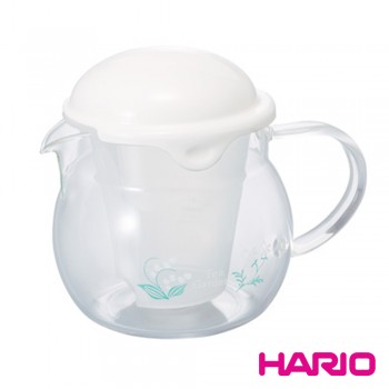 【HARIO】KIRARA蛋型白色茶壺 CHY-36-W