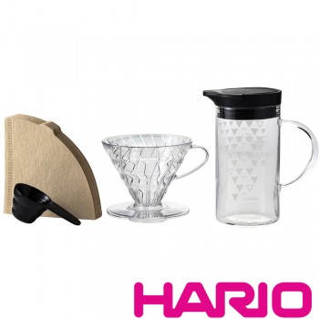 【HARIO】V60感溫變色咖啡壺組 VDSS-3012-B