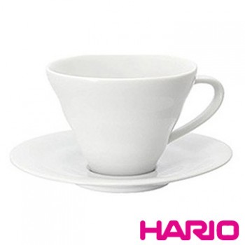 【HARIO】V60白色雲朵咖啡杯盤組 CCS-1W