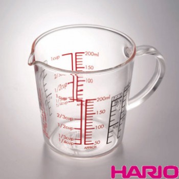 【HARIO】玻璃手把量杯200 CMJW-200