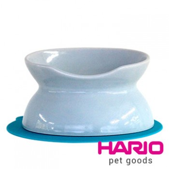 【HARIO】貓咪專用藍色陶瓷碗 PTS-NYD-BGR