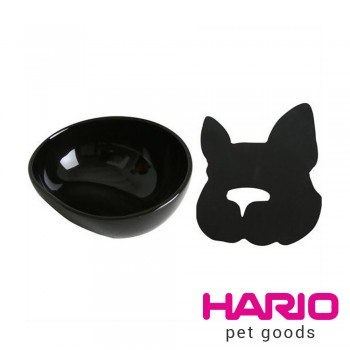 【HARIO】黑色法鬥犬專用碗  PTS-BH-B