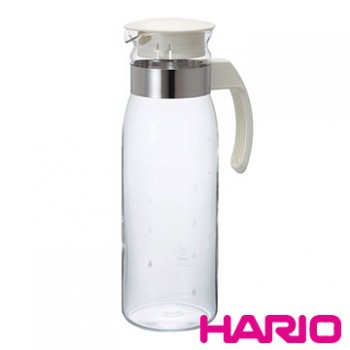 【HARIO】耐熱玻璃冷水壺1400ml 米白 RPLN-14-OW