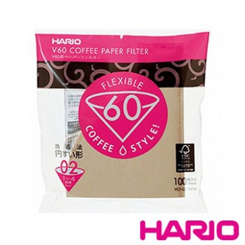 【HARIO】V60無漂白02濾紙100張 VCF-02-100M