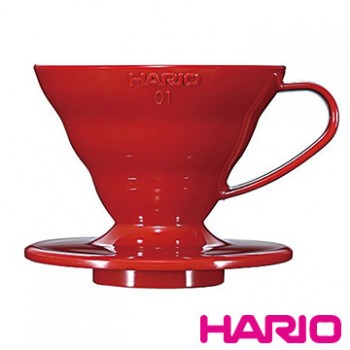 【HARIO】V60紅色01樹脂濾杯1~2杯 VD-01R