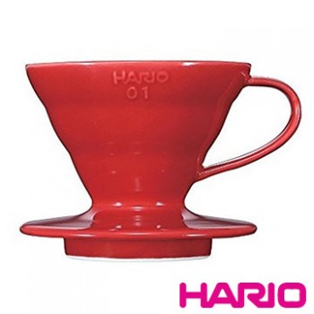 【HARIO】V60紅色01磁石濾杯1~2杯 VDC-01R