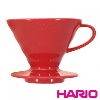 【HARIO】V60紅色02磁石濾杯1~4杯 VDC-02R