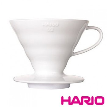 【HARIO】V60白色02磁石濾杯1~4杯 VDC-02W