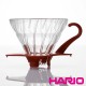 【HARIO】V60紅色01玻璃濾杯1~2杯 VDG-01R