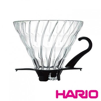 【HARIO】V60黑色02玻璃濾杯  VDG-02B
