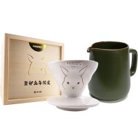 【HARIO】V60癸卯兔年限定01濾杯+藍媚茶高山下壺