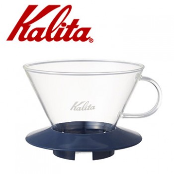 KALITA 185系列蛋糕型玻璃濾杯(寶石藍)4人份 #05111