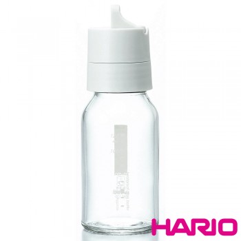 HARIO 簡約按壓式白色調味罐120ml ODB-120-PGR