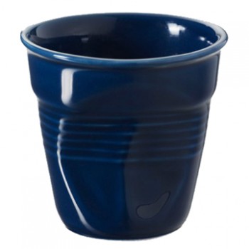 法國 REVOL FRO 深藍 陶瓷皺折杯 80cc