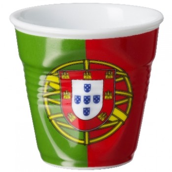 法國 REVOL FRO 葡萄牙國旗陶瓷皺折杯 80cc