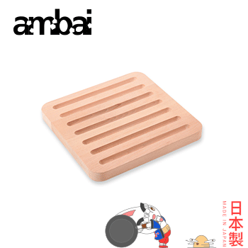 日本ambai 麵包板 20cm 角-小泉誠 日本製
